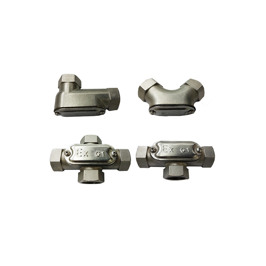 南陽(yáng)中通智能防爆接線(xiàn)箱，防爆配電箱 ,防爆電機(jī)接線(xiàn)盒，防爆防腐接線(xiàn)盒，防爆燈，防爆四通接線(xiàn)盒，防爆三通接線(xiàn)盒的304不銹鋼防爆穿線(xiàn)盒產(chǎn)品